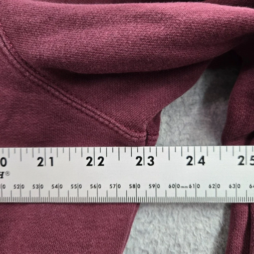 The‎ North Face Men Sweatshirt Medium Red Hoodie Logo Graphic Print Fleece